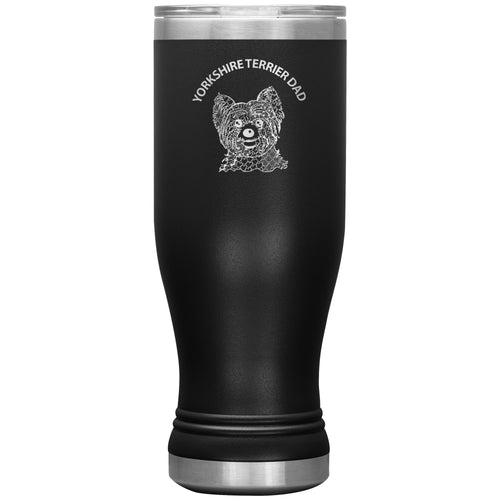 Yorkshire Terrier Dad 20oz BOHO Insulated Tumbler