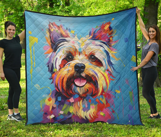 Yorkshire Terrier (Yorkie) Design Handcrafted Quilt - Inspired 2023 Collection