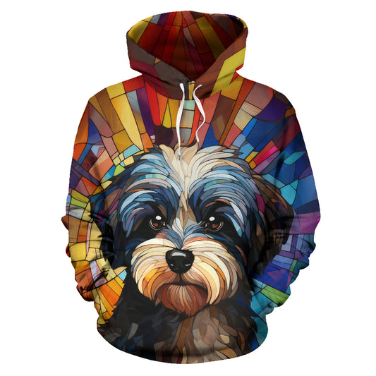 Maltese Stained Glass Design All Over Print Hoodies