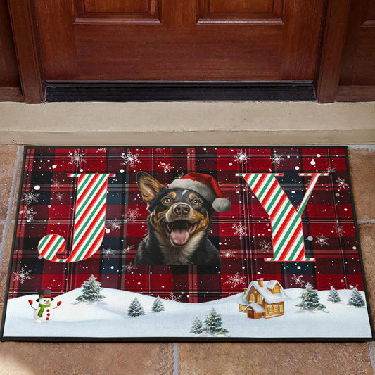 Australian Cattle Dog Design Holidays / Christmas 2023 Collection Door Mats