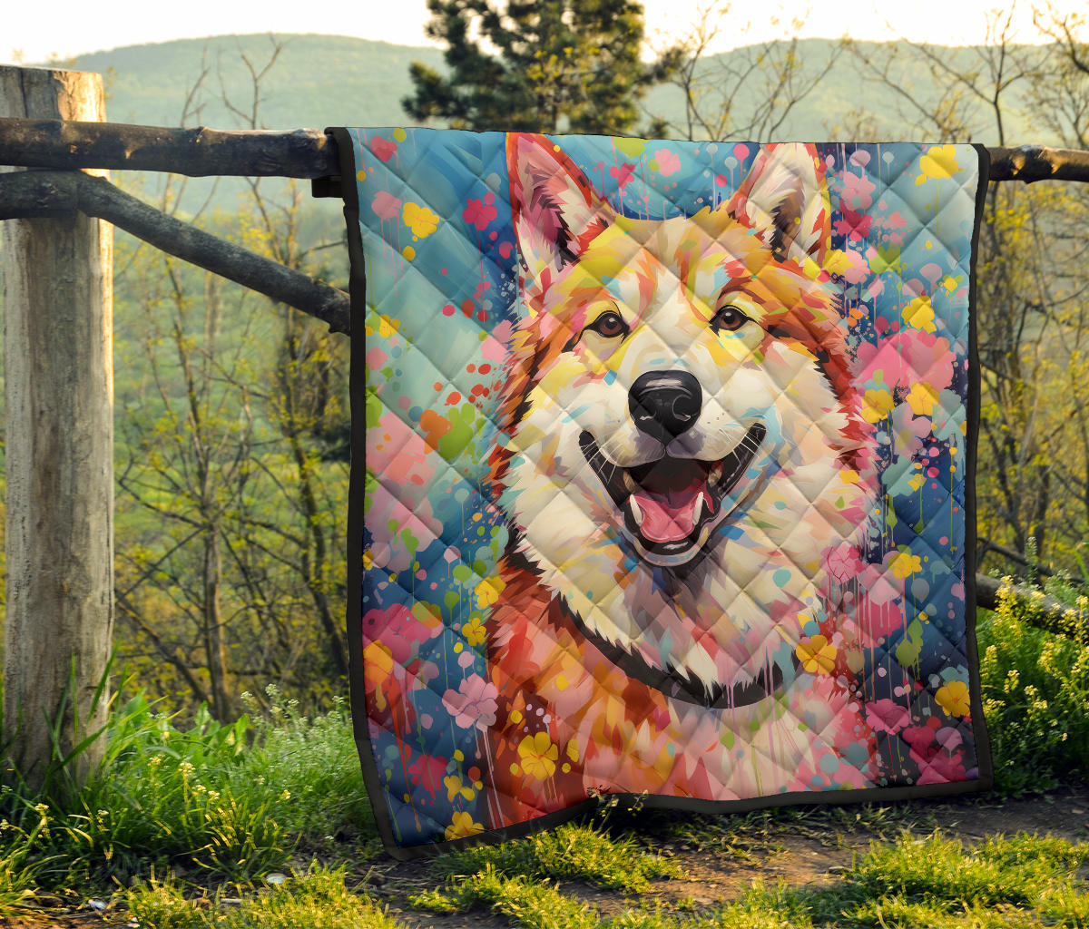 Akita Design Handcrafted Quilt - Inspired 2023 Collection