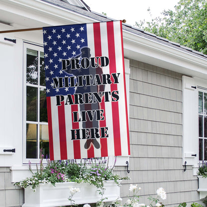 Proud Military Family Lives Here Garden Flags - Jill 'n Jacks
