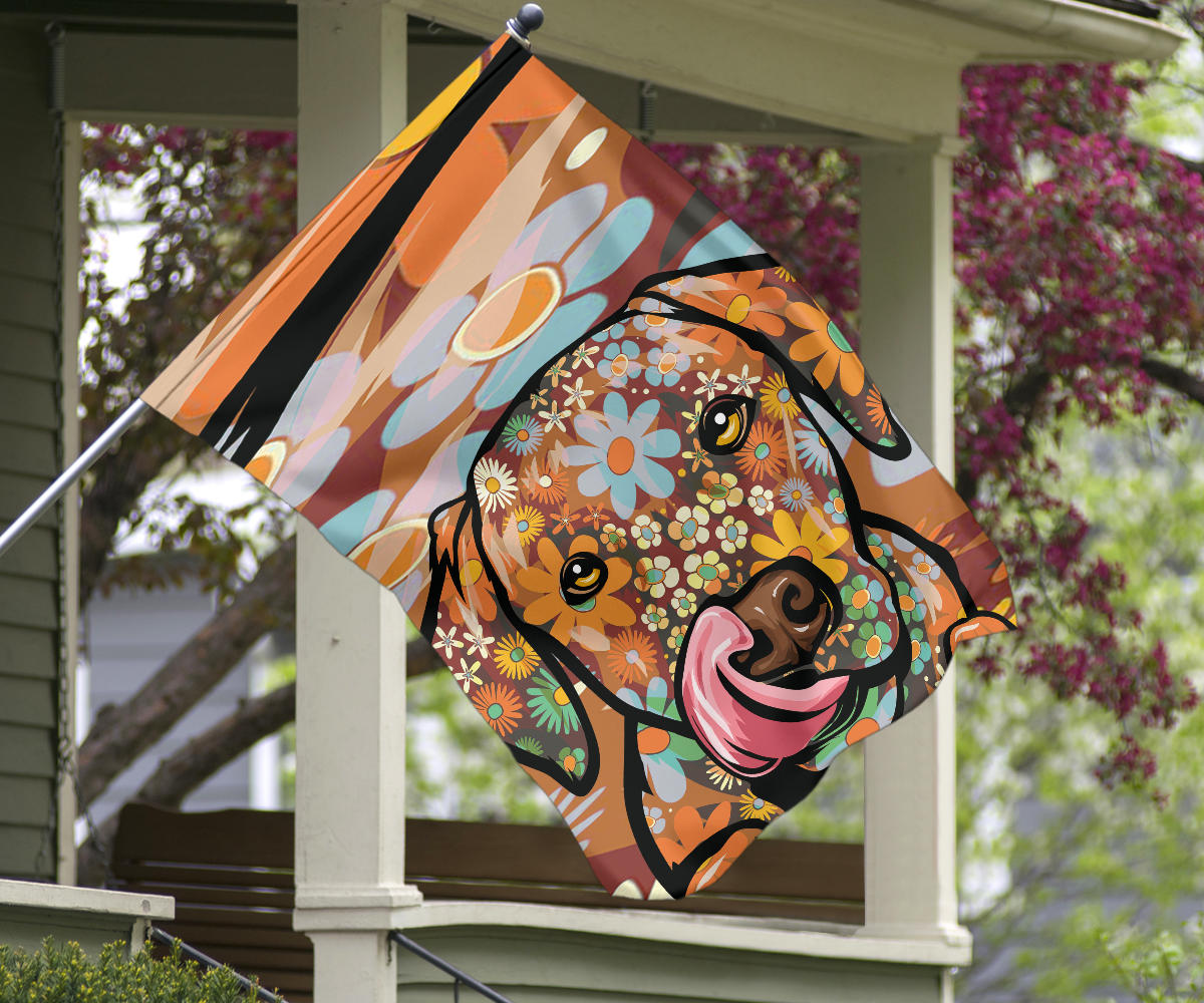 Labrador Design #4 Garden and House Flags - Art by Cindy Sang - 2023 Collection