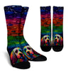 Cockapoo Design Socks With Colorful Background - Inspired Collection