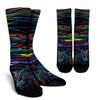 Cat Design Socks With Colorful Background - Inspired Collection