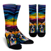 Australian Shepherd Design Socks With Colorful Background - Inspired Collection