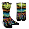 Chow Chow Design Socks With Colorful Background - Inspired Collection
