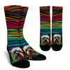 Maltese Design Socks With Colorful Background - Inspired Collection