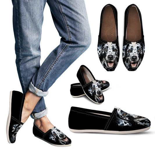Dalmatian Watercolor Design Casual Shoes For Women