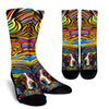 Springer Spaniel Design Socks With Colorful Background - Inspired Collection