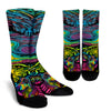 Blue Heeler Design Socks With Colorful Background - Inspired Collection