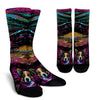 Corgi Design Socks With Colorful Background - Inspired Collection