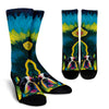 Boston Terrier Design Socks With Colorful Background - Inspired Collection