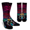 Labrador Design Socks With Colorful Background - Inspired Collection
