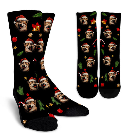 Akita Design Socks - Christmas / Holidays 2023