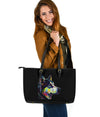 Husky Design Large Leather Tote Bag - Inspired Collection