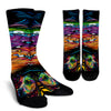 Staffordshire Bull Terrier (Staffie) Design Socks With Colorful Background - Inspired Collection