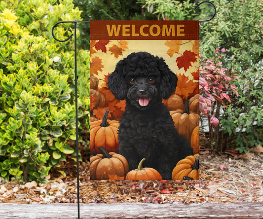 Poodle Design Garden and House Flags - 2023 Fall Collection