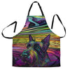 Scottish Terrier Design Colorful Background Aprons - Inspired Collection