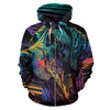 Great Dane Design All Over Print Colorful Background Zip-Up Hoodies - Inspired Collection