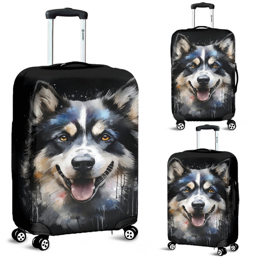 Alaskan Malamute Watercolor Design Luggage Covers
