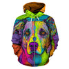 Australian Cattle Dog Design All Over Print Colorful Background Zip-Up Hoodies - Inspired Collection