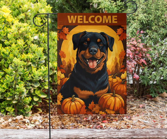 Rottweiler Design Garden and House Flags - 2023 Fall Collection
