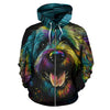 Labradoodle Design All Over Print Colorful Background Zip-Up Hoodies - Inspired Collection