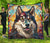 Alaskan Malamute Stained Glass Design Handcrafted Quilts