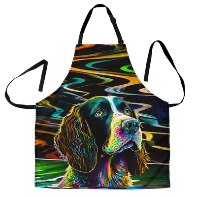 Springer Spaniel Design Colorful Background Aprons - Inspired Collection