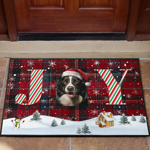 Border Collie Design Holidays / Christmas 2023 Collection Door Mats