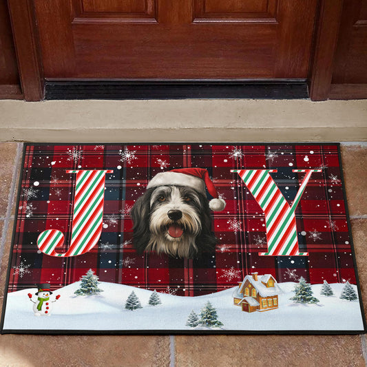 Bearded Collie Design Holidays / Christmas 2023 Collection Door Mats