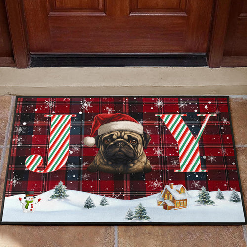 Pug Design Holidays / Christmas 2023 Collection Door Mats