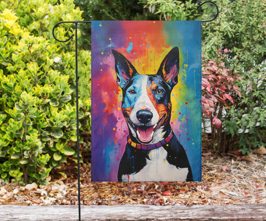 Bull Terrier Design Garden Flag and House Flags - Summer 2023 Collection