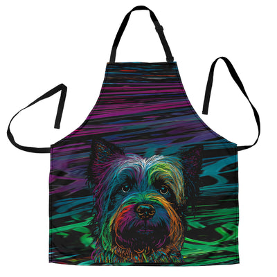 Cairn Terrier Design Colorful Background Aprons - Inspired Collection