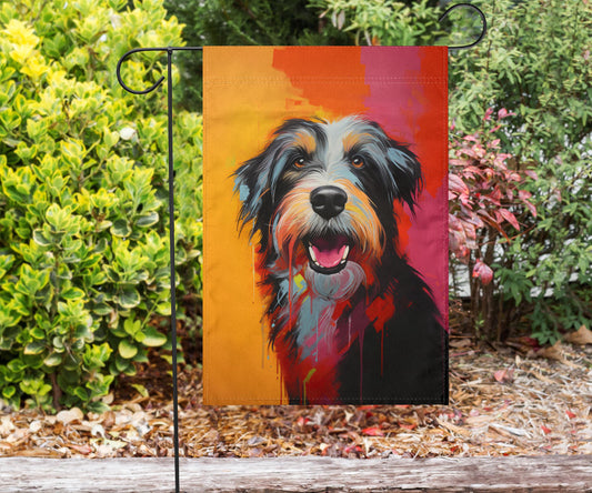 Bearded Collie Design Garden Flag and House Flags - Summer 2023 Collection