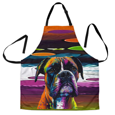 Boxer Design Colorful Background Aprons - Inspired Collection