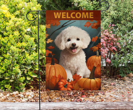 Poodle Design Garden and House Flags - 2023 Fall Collection