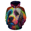 Cockapoo Design All Over Print Colorful Background Zip-Up Hoodies - Inspired Collection