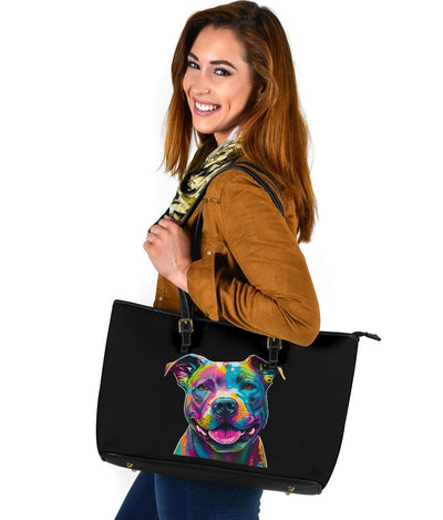 Put Bull Design Large Leather Tote Bag - Inspired Collection