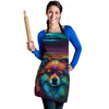 Pomeranian Design Colorful Background Aprons - Inspired Collection