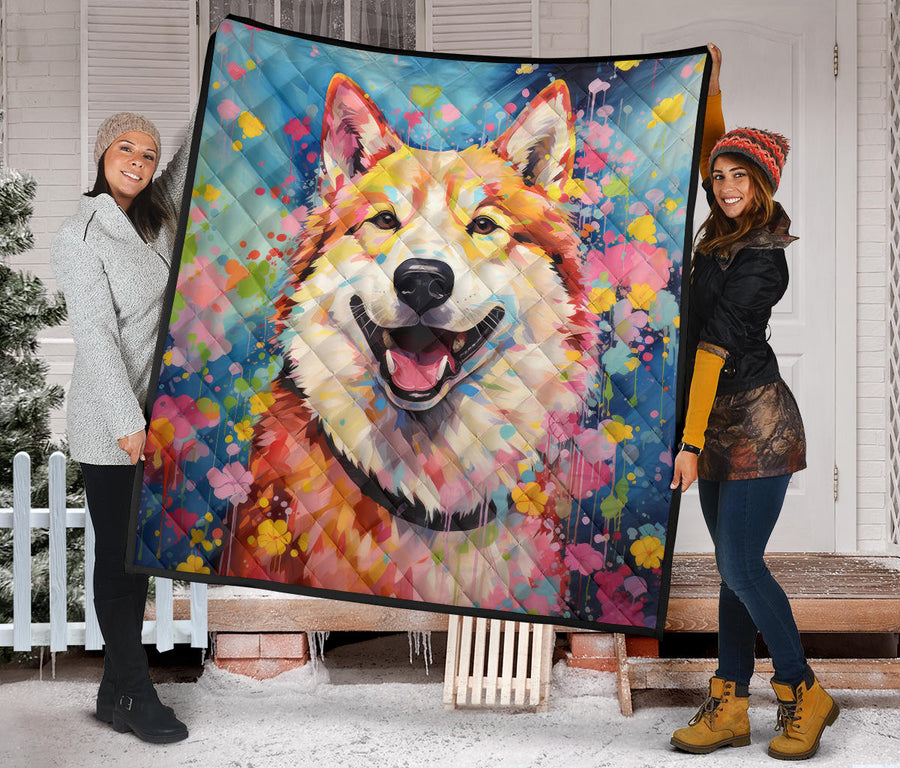 Akita Design Handcrafted Quilt - Inspired 2023 Collection