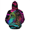 Greyhound Design All Over Print Colorful Background Zip-Up Hoodies - Inspired Collection