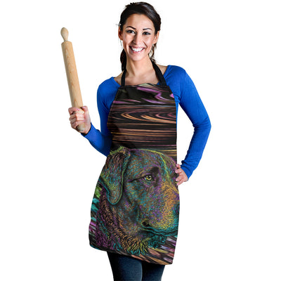 Chesapeake Bay Retriever Design Colorful Background Aprons - Inspired Collection