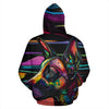 Belgian Malinois Design All Over Print Colorful Background Zip-Up Hoodies - Inspired Collection