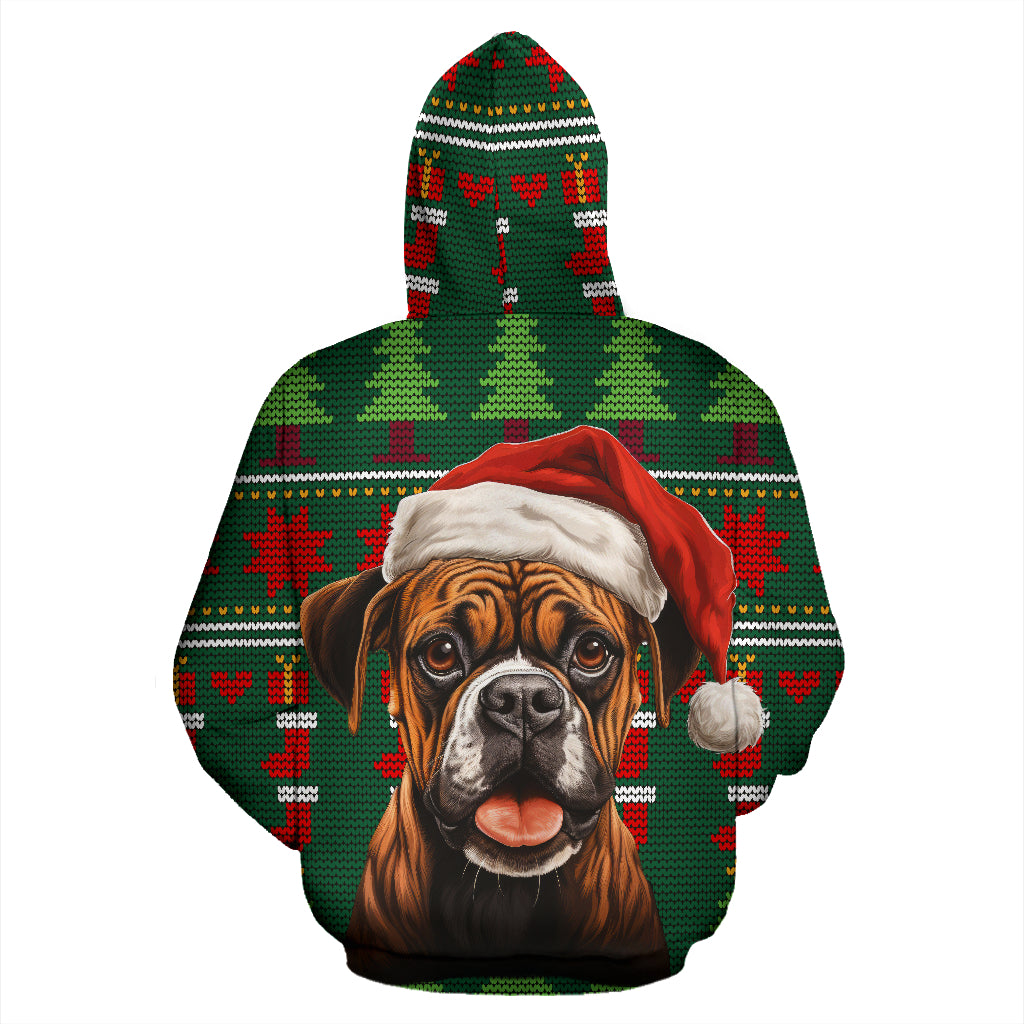 Boxer All Over Print Zip-Up Hoodies - 2023 Christmas / Holiday Collection