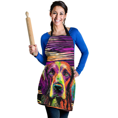 Irish Setter Design Colorful Background Aprons - Inspired Collection