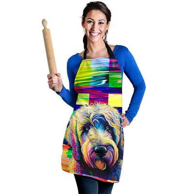 Goldendoodle Design Colorful Background Aprons - Inspired Collection