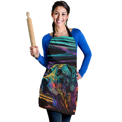 Great Dane Design Colorful Background Aprons - Inspired Collection