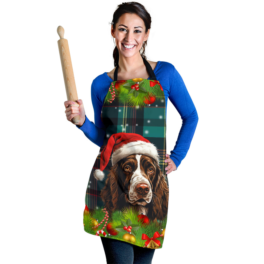 English Springer Spaniel Design Aprons With Christmas / Holidays Theme - 2023 Collection